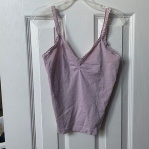 Purple pinkish lace tank top